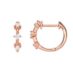 past present future souli diamonds and gold huggie hoops Rose Gold Prong Setting Huggie Earrings, Contemporary Fine Jewelry, Sophisticated Jewelry, Sweet Earrings, Past Present Future, Diamonds And Gold, Everyday Luxuries, Conflict Free Diamonds, Unique Rings