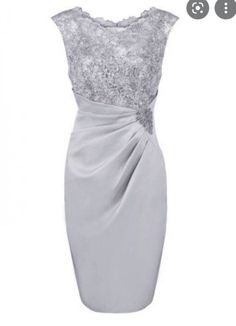 knee length mother of the bride dresses Mother Of Bride Dress, Silver Bridesmaid Dresses, Expensive Dresses, Silver Bridesmaid, Mother Of Bride Outfits, Mother Of Groom Dresses, Chique Outfits, Mother Of The Bride Outfit, Dresses Spring