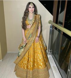 Brides Sister, Latest Bridal Lehenga, Half Saree Lehenga, Sabyasachi Lehenga, Yellow Lehenga, Wedding Lehenga Designs, Lehenga Designs Simple, Indian Bridal Outfits, Lehenga Designs