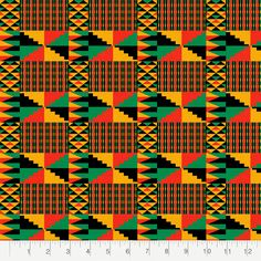 an image of a colorful pattern with black, yellow and green colors on it's diagonal stripes