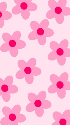 pink flowers on a white background with red centers in the center and bottom half of the petals