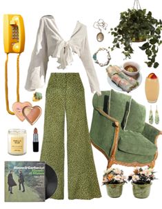 green n groovy Outfit | ShopLook Tour Outfits, Look Retro