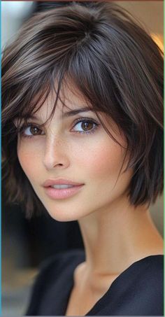 Edgy Shaggy Bob, Pearl Laser Bob, Layers Bob Short, Layered Chin Length Bob, Katie Holmes Bob, Bob Hairstyles With Layers, Quick Hairstyles For Work, Claw Clip Ideas, Claw Clip Medium Hair