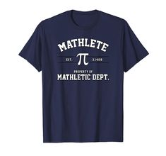 PRICES MAY VARY. Mathlete product makes a great gift for mathlete, mathletic club, mathletic team, or math teacher. Funny Pi pun for mathlete. Mathletic department funny Pi pun for mathlete. Mathlete product makes a great gift for mathlete, mathletic club, mathletic team, or math teacher. Lightweight, Classic fit, Double-needle sleeve and bottom hem Pi Puns, Math Teacher, Team Shirts, School Shirts, Branded T Shirts, Top Styles, Fashion Branding, T Shirts, Funny