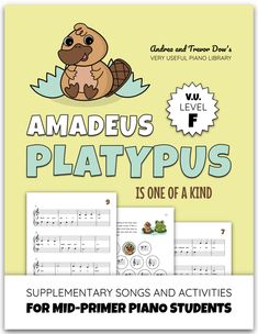 an image of the book titled amadeus platypus is one of a kind