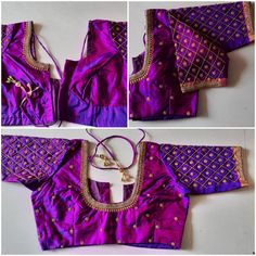 Purple pink double shade kanchipuram silk blouse with beautiful hand emb (aari ) done with golden beads and stones. It can be customized to any colour and size. Pl leave a msg for customization. Product colour may slightly vary due to photographic lighting sources or your device settings. For customization i will send you the measurement chart which you can fill and send it back to me . I ship to all places except germany. Purple Colour Blouse Aari Work, Purple Aari Work Blouse Designs, Golden Colour Blouse Aari Work Design, Pink Colour Aari Work Blouse Designs, Paithani Silk Unstitched Blouse Piece For Wedding, Wedding Paithani Silk Unstitched Blouse, Wedding Banarasi Silk Blouse With Zari Work, Designer Resham Embroidery Choli In Katan Silk, Semi-stitched Katan Silk Choli With Resham Embroidery