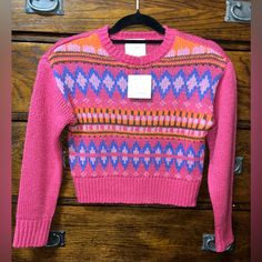 No Comment Girls Fuchsia Fair Isle Crewneck Sweater Size Medium 10/12 Color Fuchsia Retail $30 Brand New With Tags Fast Shipping Bundle To Save More Don't Have A Poshmark Account? Use My Code Sassycasey20 When You Sign Up To Receive A $10 Credit To Use On Your First Purchase Color Fuchsia, Fuchsia Color, Crewneck Sweater, Fair Isle, Colorful Sweaters, Crew Neck Sweater, Kids Shirts, Sweater Top, Sweater Sizes