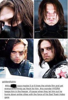 an image of the avengers movie character with long hair and beards, in four different photos