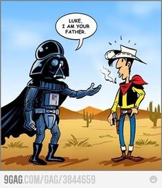 Luke, I am your father Darth Vader Fan Art, When Is Fathers Day, Father Picture, Happy Fathers Day Images, Dark Vador, Cartoon Strip, Lucky Luke, Geek Humor