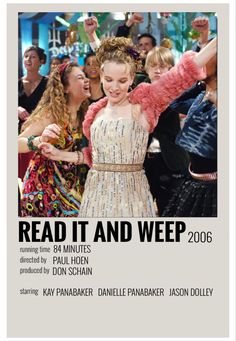 the poster for read it and weep 2006 shows two women dancing in front of a crowd