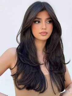 Cortes de Cabelo Borboleta Butterfly Haircut Long Dark Hair, Haircuts Straight Hair