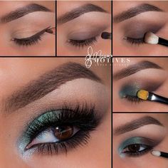 Green and brown Goddess Look, Prom Makeup Tutorial, Eye Makeup Pictures, Brown Eye, Green Goddess, Eye Makeup Tips