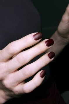 matte burgundy nails. Nails Burgundy, Burgundy Nails, Super Nails, Nails 2020, Red Nail, Ideas Nails, Matte Nails