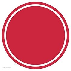 a red circle on a white background