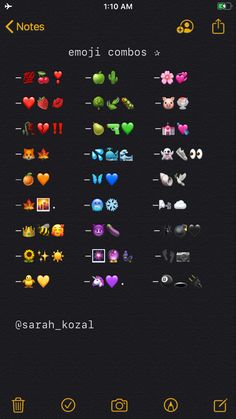 the screenshot shows different types of emoji emo emos and emotics