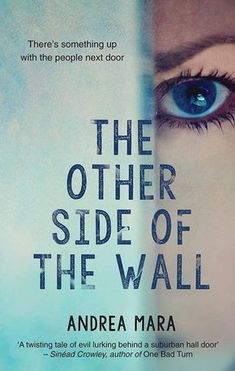 the book cover for the other side of the wall by andra maraa, with an image of a woman's blue eyes