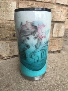 Ombré Ariel tumbler Native Arrow, San Angelo Texas, Mermaid Stuff, Epoxy Tumblers, San Angelo, Glitter Tumblers, Custom Tumbler Cups, Cup Ideas