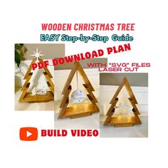 wooden christmas tree easy step - by - step guide for the diy woodworking project