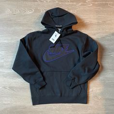 Black And Purple Supreme Nike Logo Hoodie Size Small New With Tags Rare, Limited Hoodie Leather Logo Accent Very Nice Quality Purple Sweatshirt For Winter Streetwear, Purple Sportswear Sweatshirt For Sports, Purple Hooded Sweatshirt For Streetwear, Sporty Purple Hoodie For Sports, Hooded Purple Sweatshirt For Streetwear, Purple Casual Hoodie For Streetwear, Casual Purple Hoodie For Streetwear, Purple Long Sleeve Athleisure Sweatshirt, Purple Sports Hoodie With Crew Neck