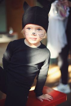 Boy's cat halloween costume | Halloween 2013 | Lovely Morning Toddler Cat Costume, Cats Costume, Cat Costume Kids, Halloween Trends, Kids Homemade, Chat Halloween