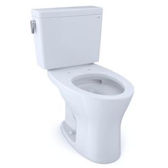 a white toilet sitting on top of a white floor