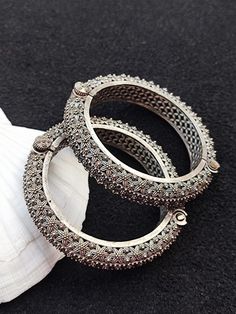 You will receive very Beautifull Set of 2 Pcs Silver Oxidised Bangle Bracelet Traditional Vintage Style Jewelry Openable Kada Handcrafted Boho Ethnic Indian Kada For Women . Inner Diameter Size: 2.3" Approx. Many thanks for you visit my store ♥ if you have any question please contact us. For wholesale Price Please Convo me. You can order different items as many you like . Adjustable Traditional Bracelets With Motifs, Traditional Adjustable Bracelets With Motifs, Bohemian Metal Bangle With Intricate Design, Heavy Silver Bracelet For Festivals, Metal Bangle With Intricate Design For Festival, Elegant Bangle Bracelets With Motifs, Metal Bracelets With Intricate Design For Festivals, Heavy Metal Bracelet For Festival, Heavy Metal Bracelets For Festival