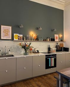 Apartment Furniture Layout, Minimal Kitchen Design, Kitchen Wall Colors, Hotel Room Design, January 21, Apartment Inspiration, Home Room Design, Beautiful Kitchens, Interior Inspo