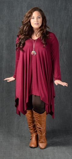 Great with solid or pattern leggings! 95% Rayon 5% Spandex Made in the USA Plus Size Dress With Leggings, Engagement Clothes, Tunic Dress With Leggings, Dress With Leggings, Winter Mode Outfits, Big Size Dress, Winter Fashion Outfits Casual, Outfits Dresses, Dresses Casual Winter