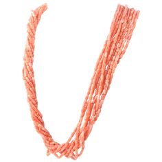 Cellini 30 inch multistrand coral necklace terminating in a bezel set diamond studded coral branch 18k gold clasp. Marked 18k and Cellini on the clasp Coral Beads Necklace, Natural Coral, Coral Necklace, Bezel Set Diamond, Coral Beads, Watch Necklace, Multi Strand, Diamond Studs, Bead Necklace