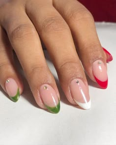 Mexican Independence Day Nails, Mexico Flag Nails, Mexican Nails Designs Mexico, Mexican Inspired Nails Mexico, Nails Natal, Mexico Nails, Mexican Nails, Nails Diy