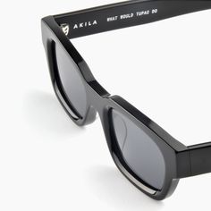 BLACK ACETATE / BLACK LENS / SILVER HARDWARE DESCRIPTION Zed reanimates a retro look with modern proficiency. This classic So Cal frame features nylon lenses enclosed in sharp-beveled edges for a look that sits well with any vibe. Each pair is handmade in limited numbers to maintain precision and quality that will look great and last for years. We plant a tree for each pair of glasses sold on our website in partnership with Eden Reforestation Projects. FEATURES Bio-acetate frame for eco-consciou Classic Sunglasses With Uv Protection For Streetwear, Classic Tinted Sunglasses For Streetwear, Classic Sunglasses With Gradient Lenses For Streetwear, Classic Polarized Sunglasses For Streetwear, Classic Wayfarer Sunglasses For Streetwear, Classic Anti-reflective Sunglasses For Streetwear, Luxury Modern Acetate Sunglasses, Luxury Polycarbonate Square Frame Sunglasses, Akila Sunglasses