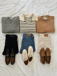 Casual Professor Outfit, Lilly And Grant, 3 3 3 Outfits, Quiet Luxury Outfits 2024, Outfit Mujer Casual, Polished Casual Outfits, Aethstetic Clothes, Outfit Simple Casual, Ootd Flatlay