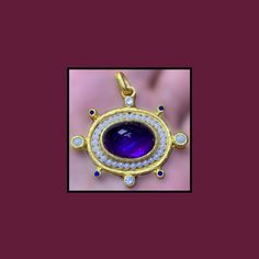 Elevate your jewelry collection with this stunning handmade Byzantine antiquity-style pendant. Crafted from gold-plated silver, this exquisite piece features a amethyst center stone, surrounded by sparkling moissanite sapphires and elegant pearl details. Each pendant is meticulously designed and made to order, ensuring that your piece is as unique as you are. Inspired by the rich heritage of Byzantine art, this pendant combines intricate craftsmanship with timeless elegance, making it the perfect statement accessory for any occasion. Whether you're dressing up for a special event or adding a touch of luxury to your everyday attire, this pendant is sure to turn heads. Timeless Luxury Pearl Necklace For Everyday, Gold Byzantine Pendant Jewelry, Gold Byzantine Pendant Necklace, Byzantine Engraved Round Pendant Jewelry, Luxury Byzantine Pendant Necklace, Byzantine Filigree Pendant Jewelry, Byzantine Art, Antique Inspiration, Gold Plated Silver