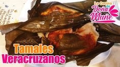 tamales veeracraznos on a plate with condiments in the background