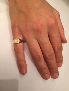 "Pinky ring, Engraved ring, Initial Ring, Personalized Ring Engraved Signet ring with Round Seal- Best quality 18k Gold Plate Engraved 1 letter - Vintage style Diameter: 0.7 mm = 0.27\" Please note in the \"notes to seller\" at checkout. : * state your ring size * letter you want to apper The product will arrive to you packed in gift box and padded envelope to maintain the product Our jewelry are water resistant and comes with 1 year warranty Thank you for your interest. Please check out our oth Everyday Open Ring With Initials, Engraved Initial Ring For Everyday, Stamped 14k Initial Ring For Everyday, Everyday Engraved 14k Ring, Adjustable 14k Stamped Initial Ring, Stamped 14k Open Initial Ring For Promise, Initials Engraved Round Promise Ring, Initials Engraved Round Band Promise Ring, Hallmarked Open Initial Ring For Everyday