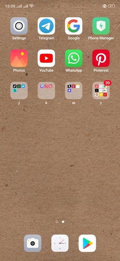 an iphone screen with several different icons on it