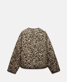 ZARA BNWT 2024. LEOPARD ANIMAL PRINT QUILTED PADDED JACKET. 8110/488 | eBay Autumn Jacket, Womens Quilted Jacket, Bandeau Tops, Leopard Jacket, 1920s Flapper Dress, Loose Sleeves, Short Playsuit, Puffer Jacket Women, Costume Collection