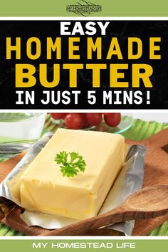 homemade butter in just 5 mins is the perfect way to use it as an appetizer