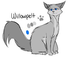 a drawing of a cat with blue eyes and the words willowpet written below it