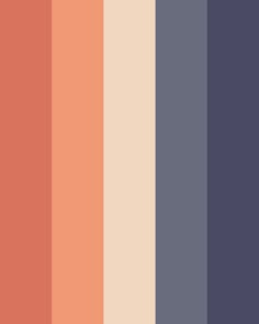 an orange and blue color palette