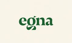 the word eona written in green on a white background