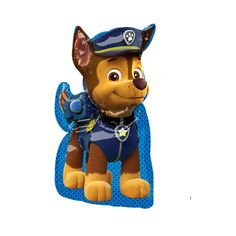 an inflatable paw patrol dog is shown on a white background with the caption,