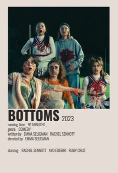 the poster for bottomoms, which features four women and one man