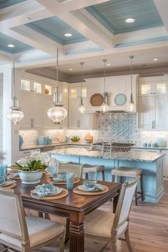 a kitchen filled with lots of furniture and decor