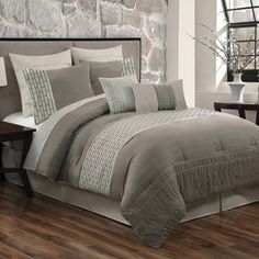 the comforter is neatly made and ready to be used in any room or bed