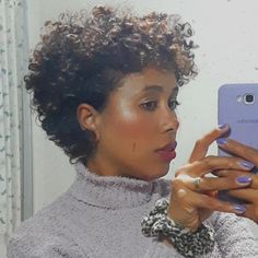 4c Pixie Haircut, Tapered Natural Hair Cut, Coiling Natural Hair, Short Curly Afro, Natural Curly Hair Cuts, Grey Curly Hair