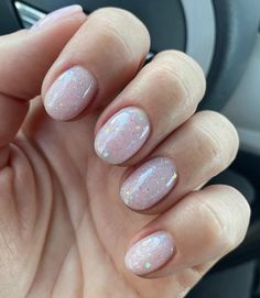 Short Nails Ideas Glitter Sparkle, Winter Nails Acrylic Short, Sequin Nails, Nail Gelish, Nail Ideas Short, Acrylic Nail Ideas, Nails Acrylic Short, Confetti Nails, January Nails