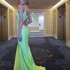 Stunning In Person! Bright Green With Ab And Tyrquoise Stones. No Alterations. "V" In The Front With Mesh. Happy To Include The Earrings With Purchase. Green Gown, Sherri Hill Dresses, Sherri Hill, Bright Green, Size 4, Mesh, Womens Dresses, Green, Dresses