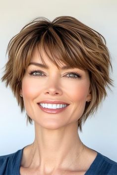 Save this pin for the best pixie hairstyles with bangs. Love the idea of short hair but worried about it being too severe? This textured pixie is your perfect solution. Pixie Hairstyles With Bangs, Pixie Haircuts With Bangs, Pixie Cut With Long Bangs, Textured Pixie, Layered Pixie, Cute Short Haircuts, Long Gray Hair, Long Layered Haircuts, Hair Advice