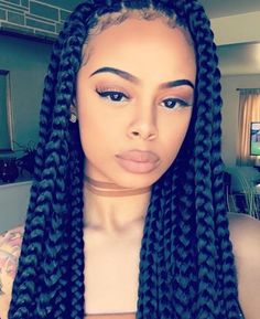 XOXO Faux Loc, Big Box Braids, Boxer Braids, Braid Inspiration, Jumbo Box Braids, Crimped Hair, Bohemian Hairstyles, Beautiful Braids, Hair Laid